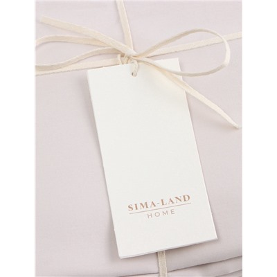 Простыня 1.5 спальная SL Home Beige, 160×235 см, сатин, хлопок 100%