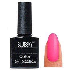 Bluesky Гель-лак для ногтей 128 SU, ядовито-розовый, 10 мл