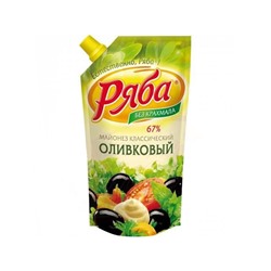 Майонез "Классический Оливковый" 200гр пакет ТМ Ряба 1/28