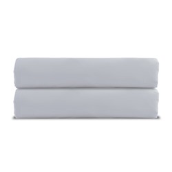 Простыня на резинке из сатина серого цвета из коллекции Russian North, 180х200х30 см