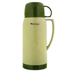 Термос KELLI KL-0969 Хаки со стеклянной колбой 1,8л (12шт) оптом