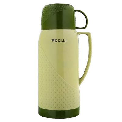 Термос KELLI KL-0969 Хаки со стеклянной колбой 1,8л (12шт) оптом