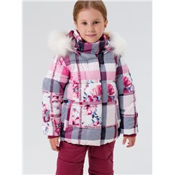 Комплект зимний для девочки: куртка, полукомбинезон