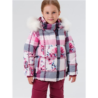 Комплект зимний для девочки: куртка, полукомбинезон