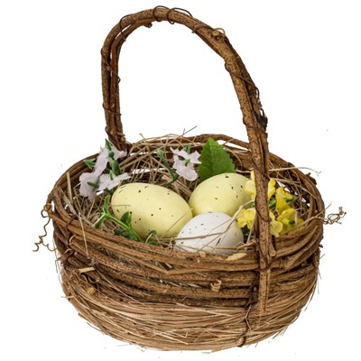 GAEM Изделие декоративное "Корзина пасхальная", L13,5 W12 H13,5 см