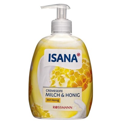 ISANA Cremeseife Milch & Honig Крем-мыло Молоко и Мед с медом 500 г