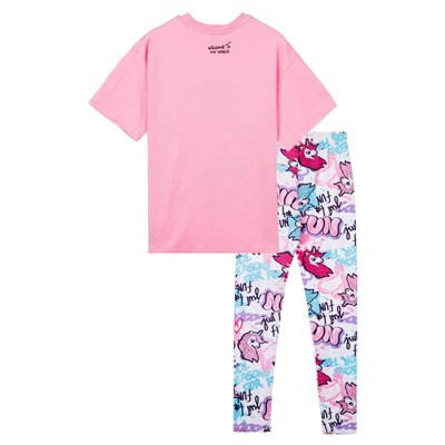 Комплект для девочки: футболка, леггинсы