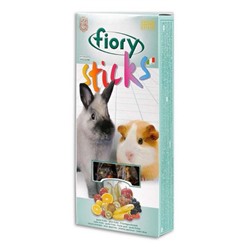 Лакомство для кроликов и морских свинок FIORY Sticks. с фруктами, 2х50 г