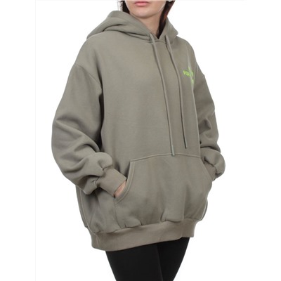2620 GRAY GREEN Толстовка женская (85% хлопок, 10% полиэстер, 5% спандекс)