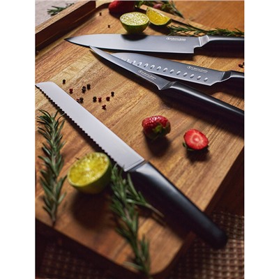 Нож Сантоку Carbon, 18 см