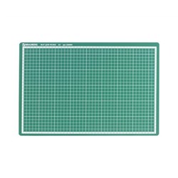 Коврик (мат) для резки BRAUBERG 3-слойный, А3 (450х300мм), двусторонний, толщина 3мм, зеленый,236904