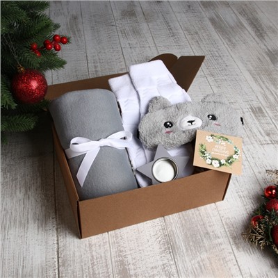 Набор подарочный "Merry Christmas" плед и акс