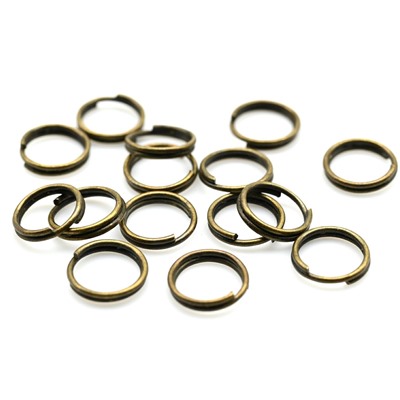 Колечко соединительное Ø 7мм цв.латунь, двойное, упаковка.50шт.
