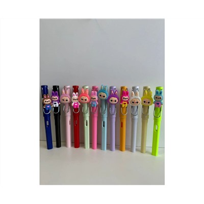 Карандаш цветной Лабубу с металлическим стержень, ассорти