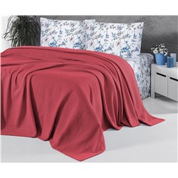 2 сп. Летнее Постельное Белье с Вафельным Покрывалом 230x250 см DELUXE PİKE TAKIMLARI - First Choice