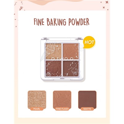 Тени O.TWO.O 4 Color Ice Elves Freeze Makeup Eyeshadow №01 8g