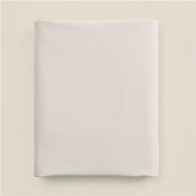 Простыня 1.5 спальная SL Home Percale 300ТС, 160×235 см, молочная, хлопок 100%