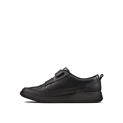 Kids' Leather Riptape School Shoes (Youth size 3-9)