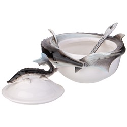 ИКОРНИЦА LEFARD "ОСЁТР" 12,5*11 СМ, С ЛОЖЕЧКОЙ (КОР=24ШТ.)