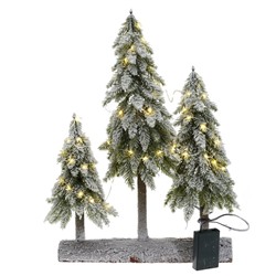 GAEM Изделие декоративное с подсветкой "Елки" (3хАА, н/п), L34 W11 H50 см