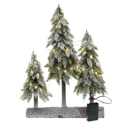 GAEM Изделие декоративное с подсветкой "Елки" (3хАА, н/п), L34 W11 H50 см