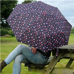 L354-4485 StrawberryGarden (Клубничный сад) Зонт женский механика Fulton