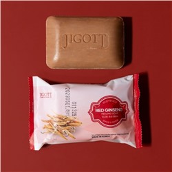 Jigott Мыло-скраб для лица и тела с экстрактом красного женьшеня / Red Ginseng Scrub Soap, 150 г