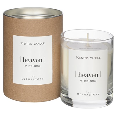 Свеча ароматическая The Olphactory, Heaven, White Lotus (новая), 40 ч