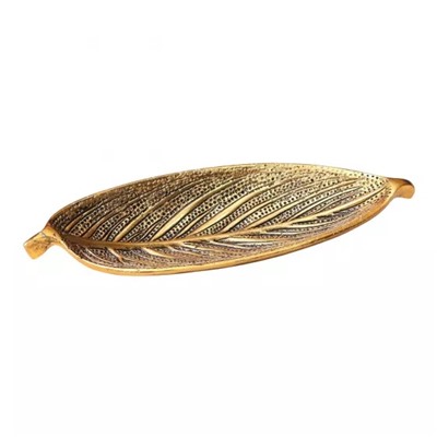 Поднос в форме листа, Metal Leaf Shape Tray, произв. Kridaykraft