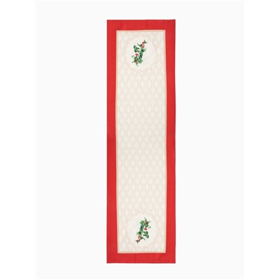 Дорожка Этель Christmas wreath« 40×149 см, 100% хлопок, саржа 190 г/м²