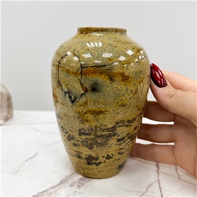 Радуга Самоцветов Ваза из дендритовой Яшмы