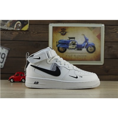 Зимние Nike Air Force из натуральной кожи