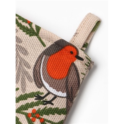 Варежка-прихватка Доляна Bullfinch 20х27 см, 100% хлопок, ватин 250г/м2