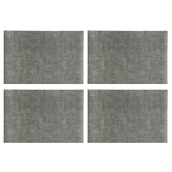 Набор из 4-х сервировочных салфеток Leanera, 30х45 см, серые