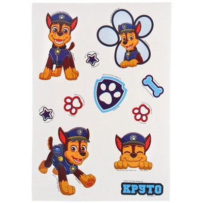 Блокнот-гравюра PAW PATROL "Круто", 10 листов, лист наклеек, штихель, формат А6