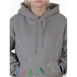 005 GRAY Костюм спортивный зимний женский (95% хлопок, 5% полиэстер)