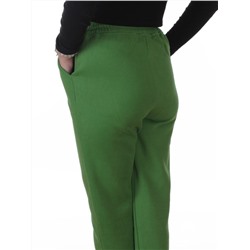 2510-K GREEN Брюки спортивные утепленные женские (85% хлопок, 10% полиэстер, 5% спандекс)