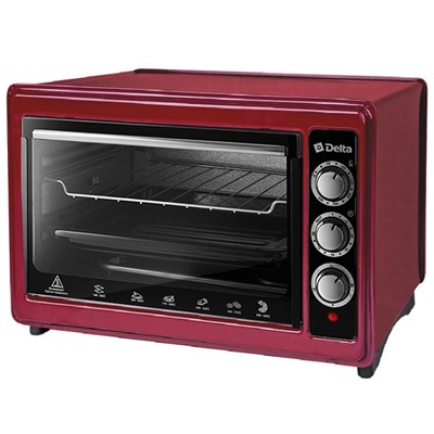 Духовой шкаф DELTA D-0123 1300Вт 37л бордовая