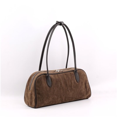 NEW Сумка 2042 эко-замша шоколад