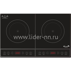 Электрическая компактная плита ELTRONIC 2 конфорки (88-21) индукционная (черная)
