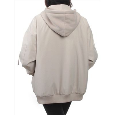 H24-283 LT. BEIGE Куртка демисезонная женская (100 гр. синтепон)