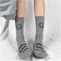 Heel sticker, brand cotton knee socks for leisure for men and women, mid-length, internet celebrity