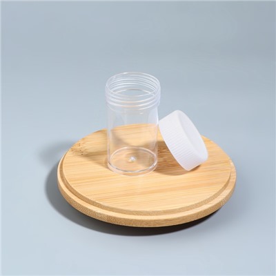 Баночка для хранения, 20 мл, белая, прозрачная