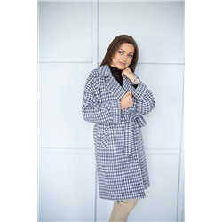 Пальто женское демисезонное 22480  (grey blue)