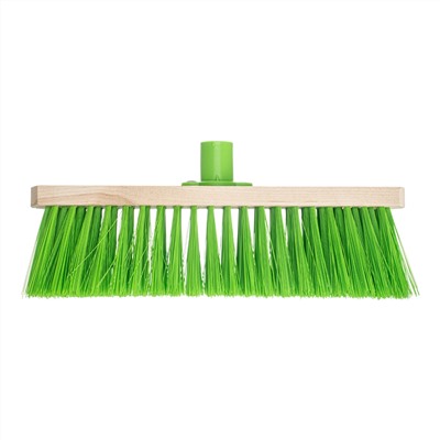 Щетка деревянная для подметания пола, 280 мм, 5 рядов, прямая тулейка с резьбой, без черенка Сибртех