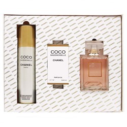 Подарочный набор C Coco Mademoiselle (парфюм+дезодорант+масло) edp 100+150+7 ml