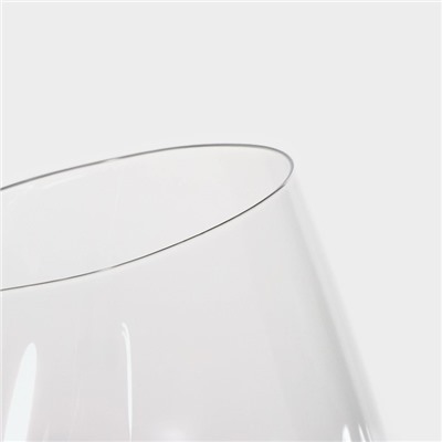 Бокалы для вина Magistro «Иллюзия», 550 мл, 10×24 см, набор 6 шт., стекло, прозрачные