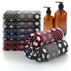 Zhiyang new Aiwei bamboo cotton colorful polka dot gauze square towel soft breathable absorbent kitchen towel factory price wholesale