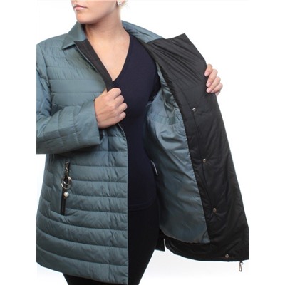 BM10301 GRAY/TURQUOISE Куртка демисезонная женская (50 гр. синтепон)