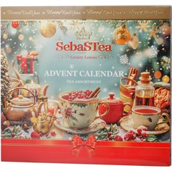 SebaSTea. Новый год. Advent Calendar. Чаепитие карт.упаковка, 24 пак. (Уцененная)